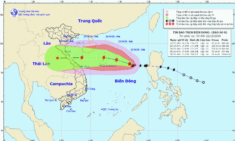 Bão số 8 tăng hai cấp “vùng vẫy” giữa Biển Đông, một áp thấp mới đang hình thành